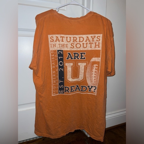 Comfort Colors Orange Auburn University Tee Shirt - Picture 3 of 4
